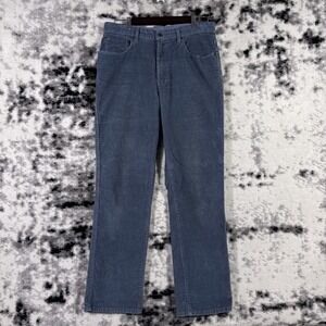 LL Bean Corduroy Jeans Mens Size 32x32 Blue Outdoors Granola 90s Y2K Stretch